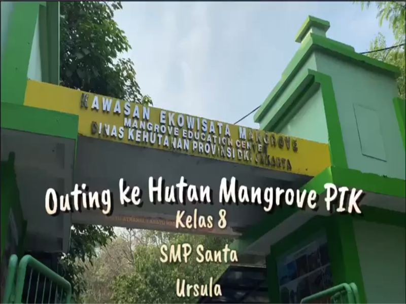 Siswi SMP Kelas VIII ke Kawasan Ekowisata Mangrove Milik Pemerintah DKI Jakarta