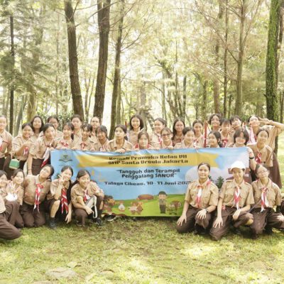 Kemah Pramuka di Telaga Cikeas