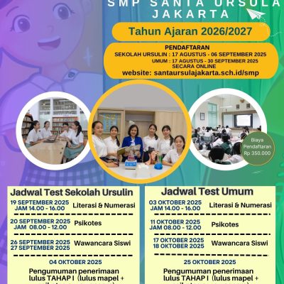 Pendaftaran Murid Baru                                      Tahun Ajaran 2026/2027. Mulai 17 Agustus 2025